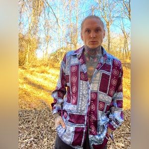 Vintage silk button down